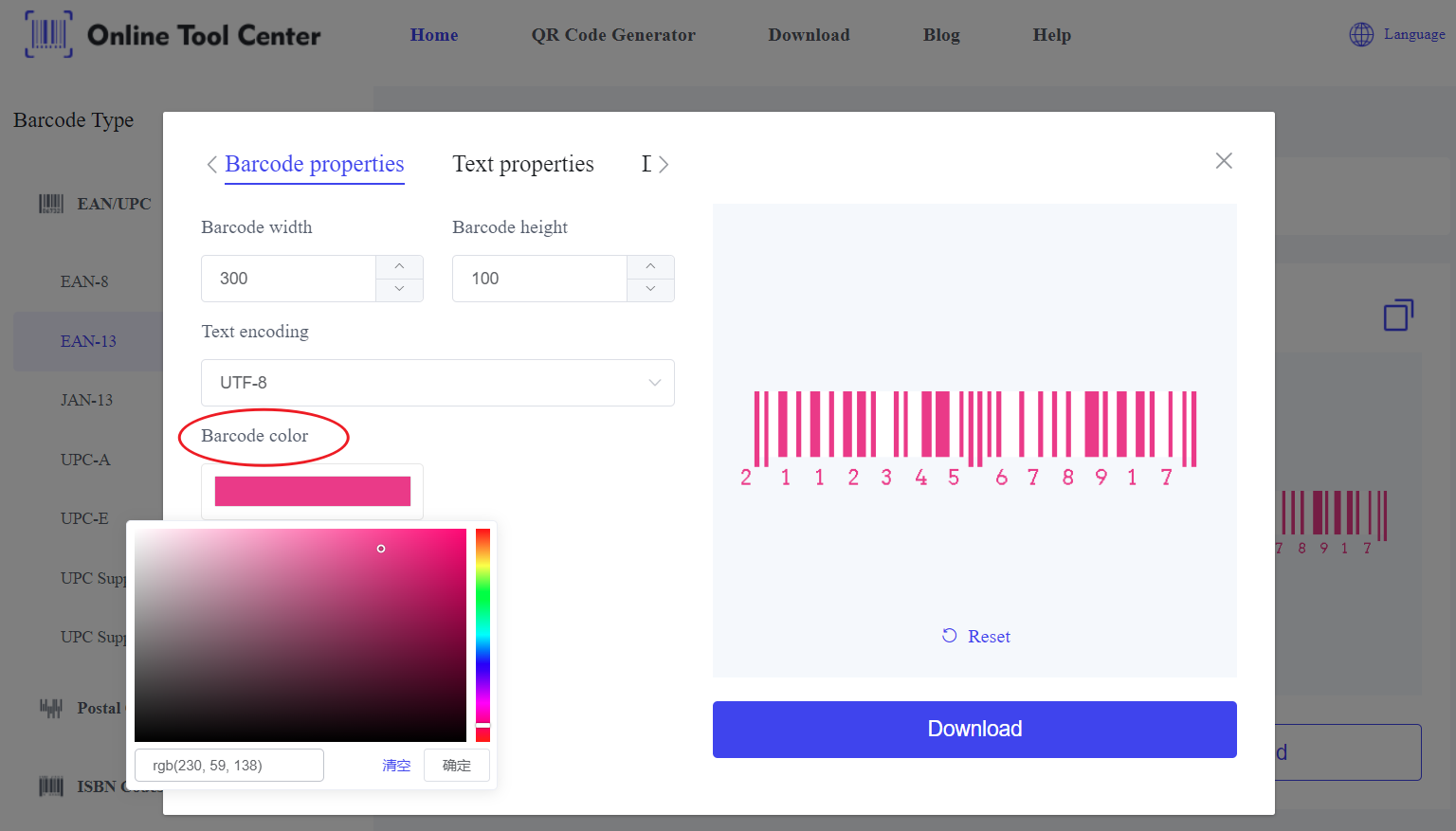 krijo një barcode rozë.png