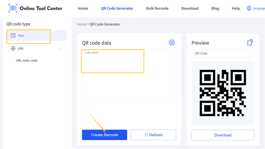 Konverto tekstin n&euml; nj&euml; kod QR