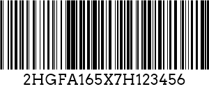 Kodi 128 VIN Barcode