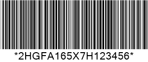 Kodi 39 VIN Barcode