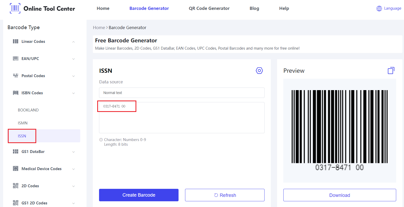 genero ISSN barcode.png