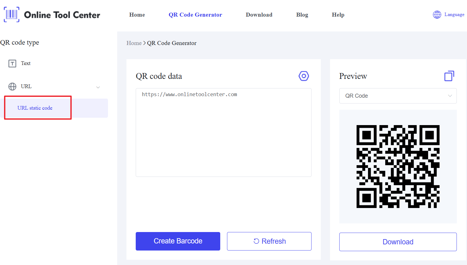 Gjenerator i kodit QR URL