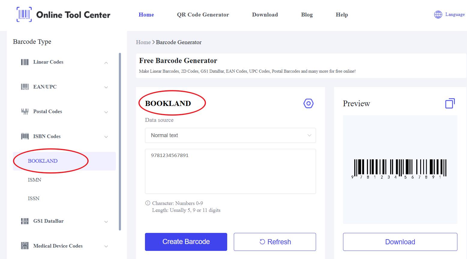 Gjenerator ISBN Barcode