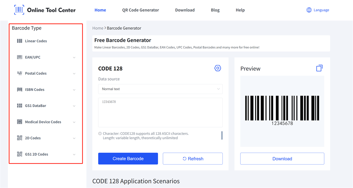 tipe barcode