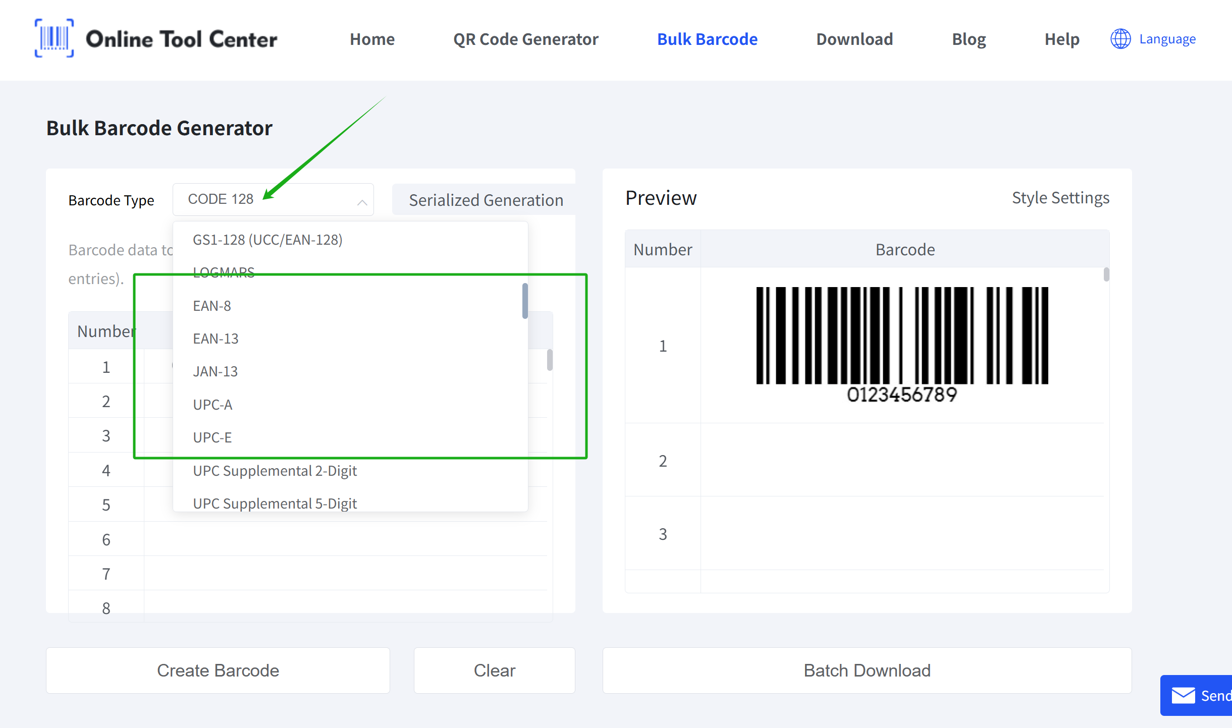 choose right barcode format zgjedh formatin e kodit të djathtë