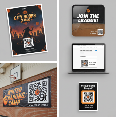 p&euml;rdorimi i kodeve qr t&euml; basketbollit
