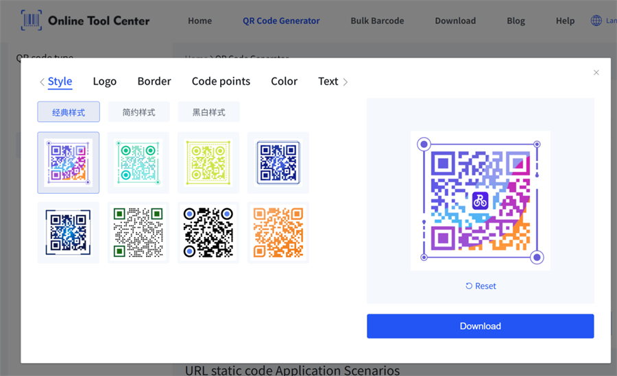 stil i personalizuar i kodit qr