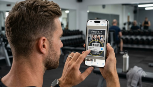 Skanon nj&euml; kod QR n&euml; iPhone