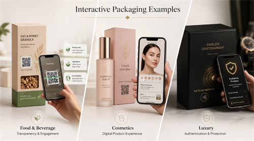 Interactive packaging examples Shembuj interaktiv i paketave