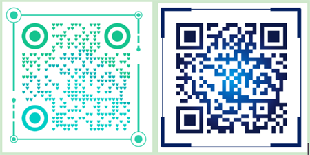qr kod me korniza