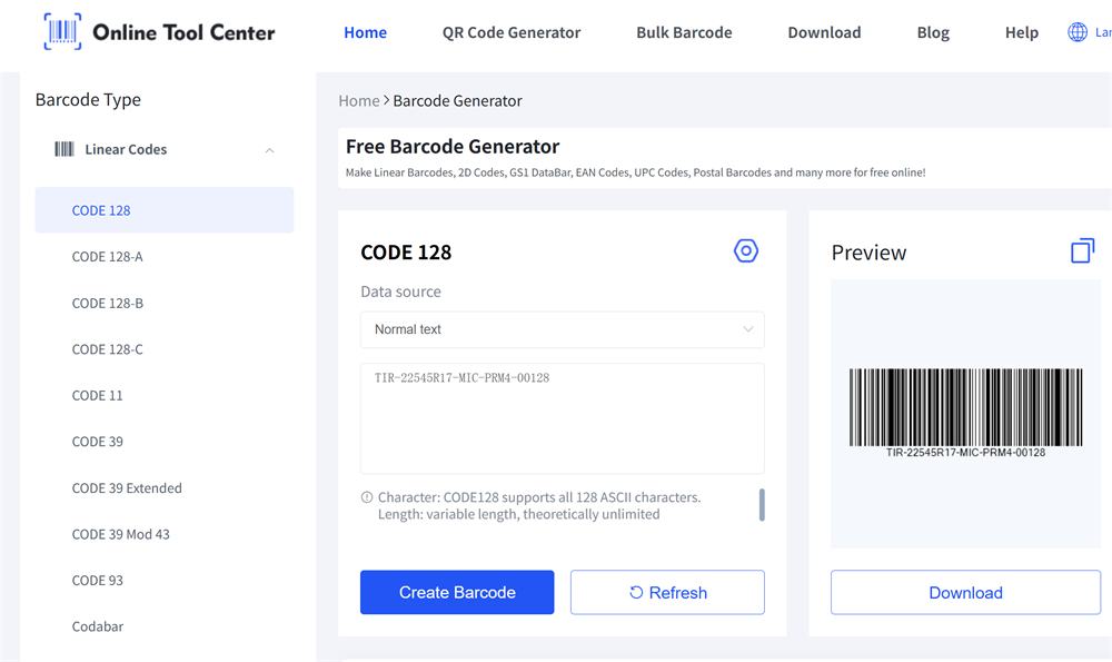 erate tire barcode Zgjidh kodin e gomave
