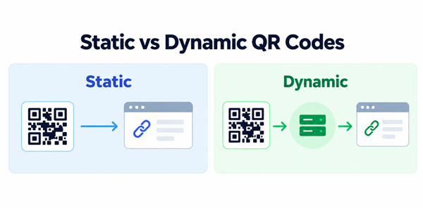 Kodet QR statike kund&euml;r dinamike